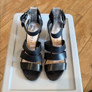 Elegant Black Strappy via spiga Sandals size 7.5
